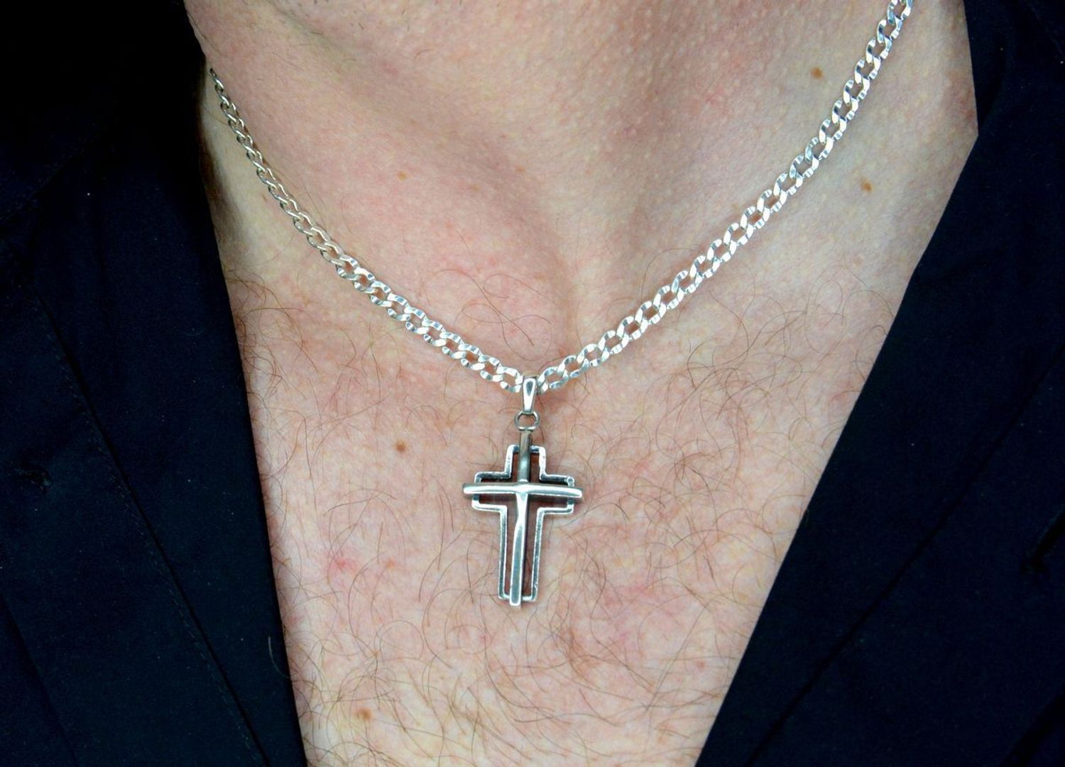 Srebrny łańcuszek 925 męski pancerka 3,8mm DIA-LAN-5900-925 (2).jpg